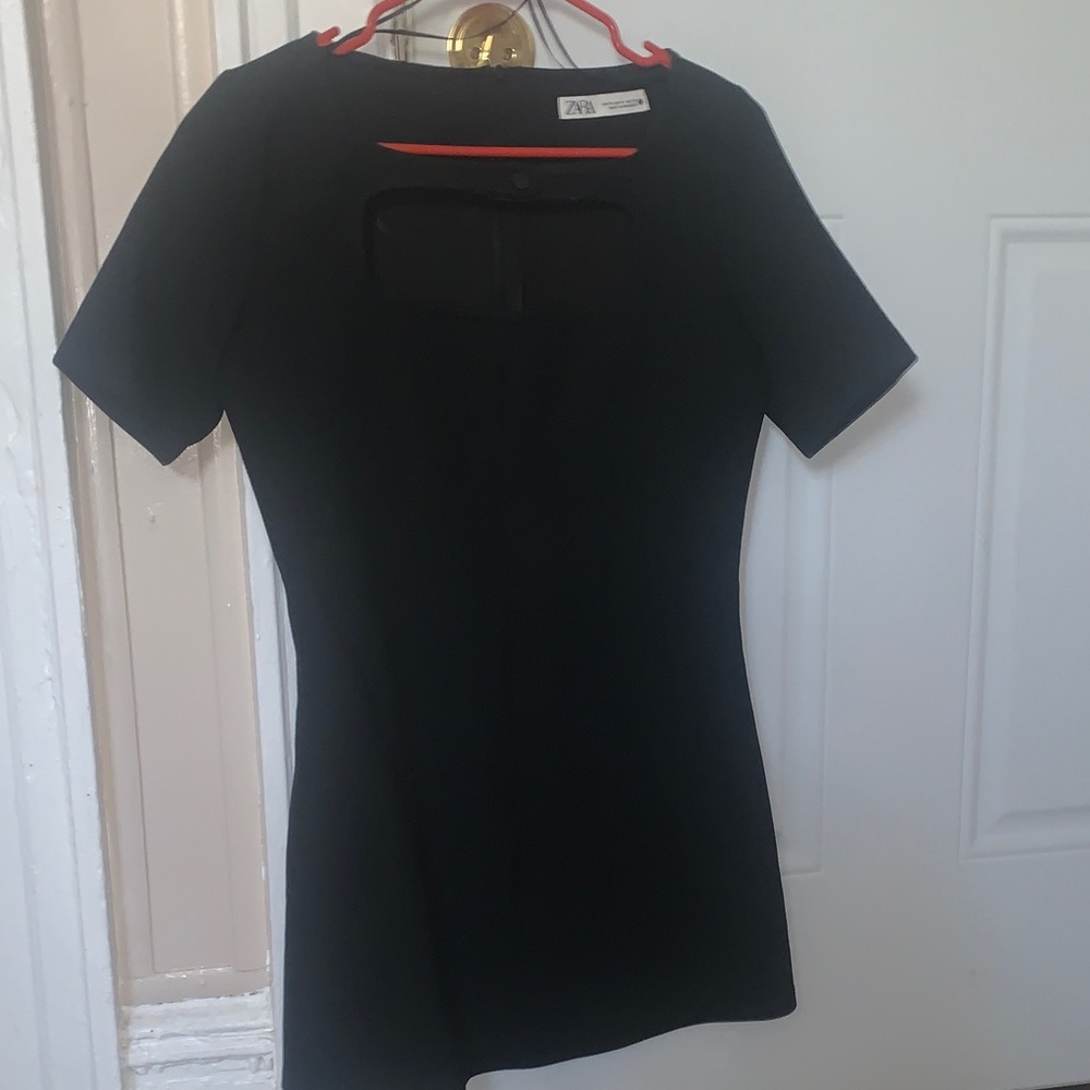 Zara Black Cutout Mini Dress
